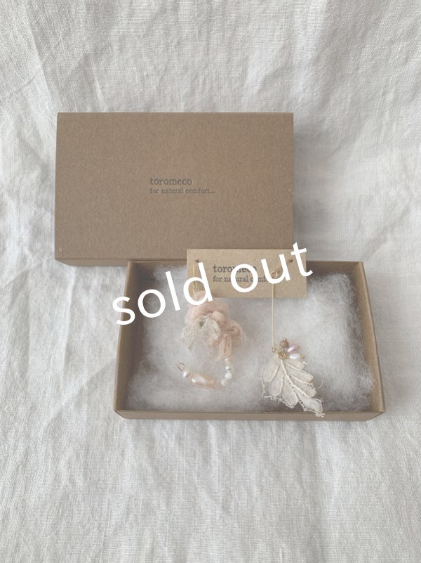 画像7: toromeco／桜染めの耳飾り・yuragi (7)