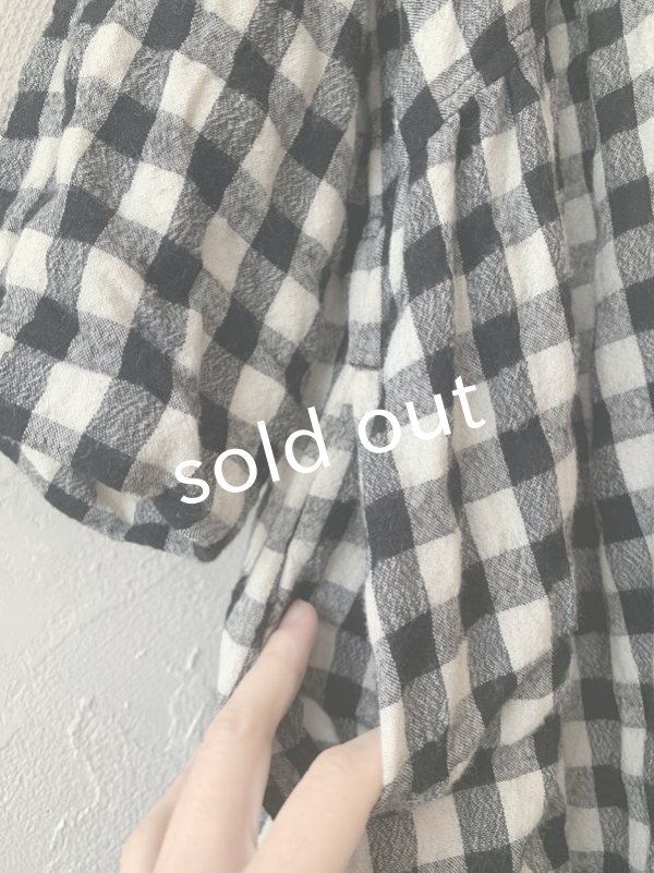 画像6: MARCHE' DE SOEUR／ギャザーワンピース・ギンガムチェック (6)