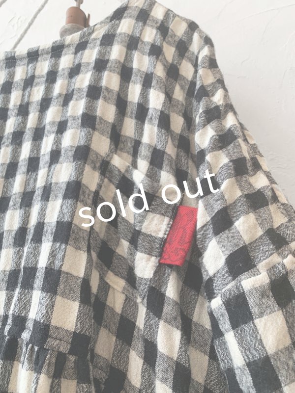 画像3: MARCHE' DE SOEUR／ギャザーワンピース・ギンガムチェック (3)