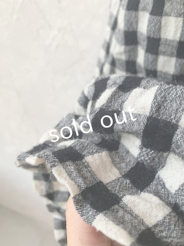 画像5: MARCHE' DE SOEUR／バッククロスワンピース・黒×ギンガム (5)