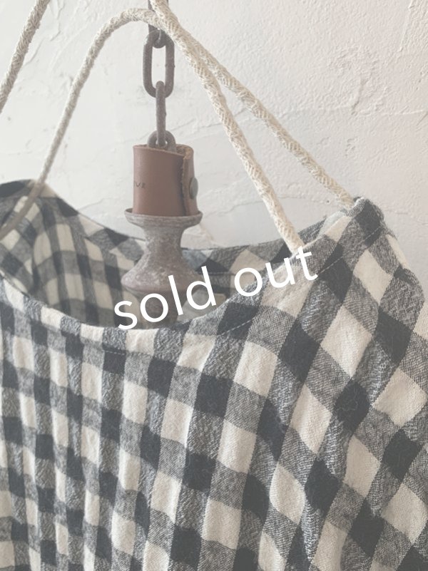 画像4: MARCHE' DE SOEUR／ギャザーワンピース・ギンガムチェック (4)