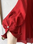 画像6: the last flower of the afternoon／静寂の欠片 robe shirt・agate red (6)