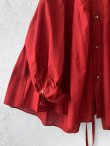 画像5: the last flower of the afternoon／静寂の欠片 robe shirt・agate red (5)