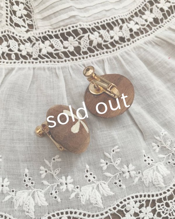 画像2: ecru-ke／木彫りの耳飾り (2)