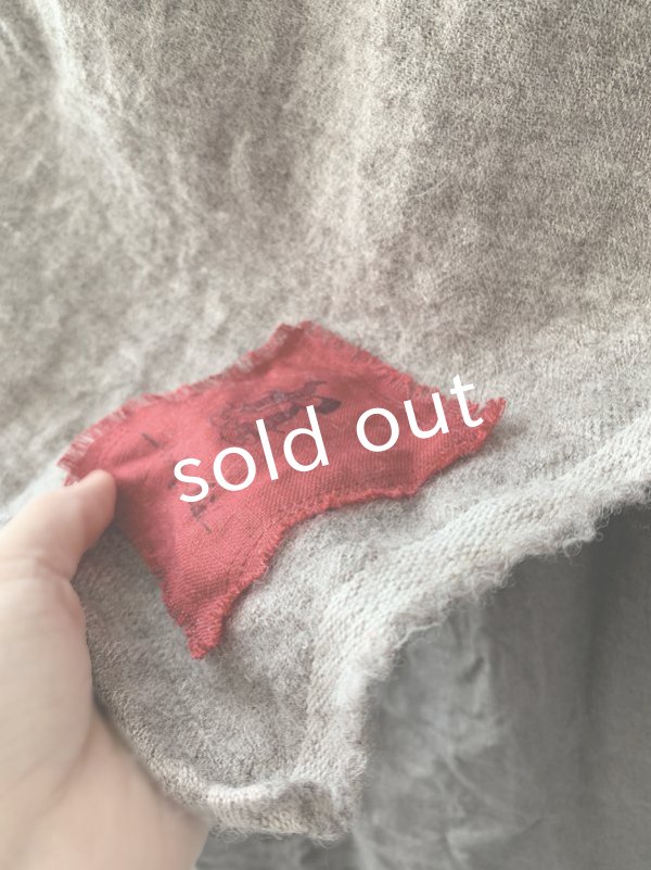 画像4: MARCHE' DE SOEUR／シェットランドウールへリンボーンポンチョ・モカベージュ (4)