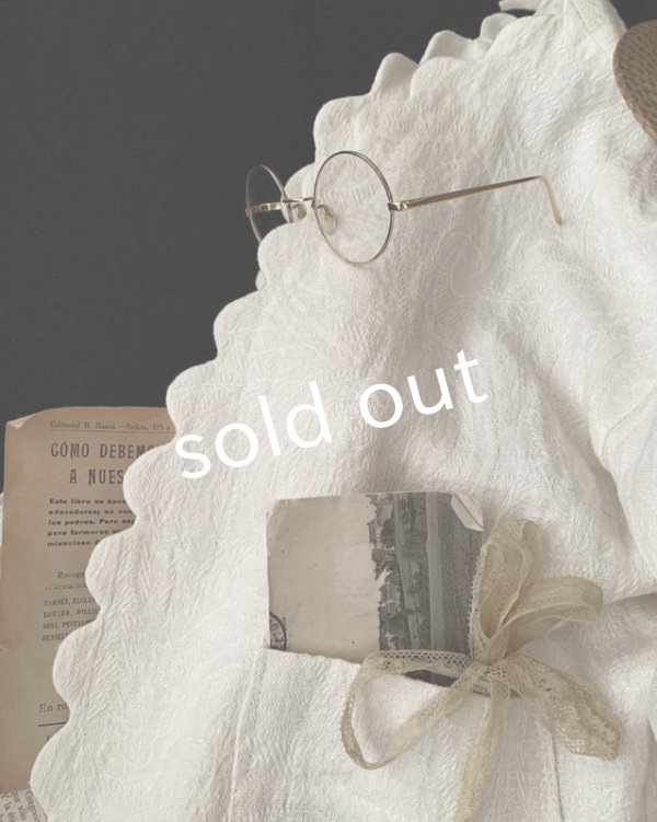 画像3: PERRY/jacquard scallop jacket・white (3)