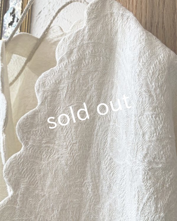 画像8: PERRY/jacquard scallop jacket・white (8)