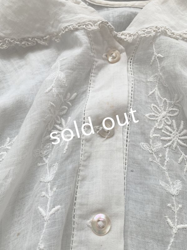 画像7: antique／子供用アンティークレースブラウス (7)