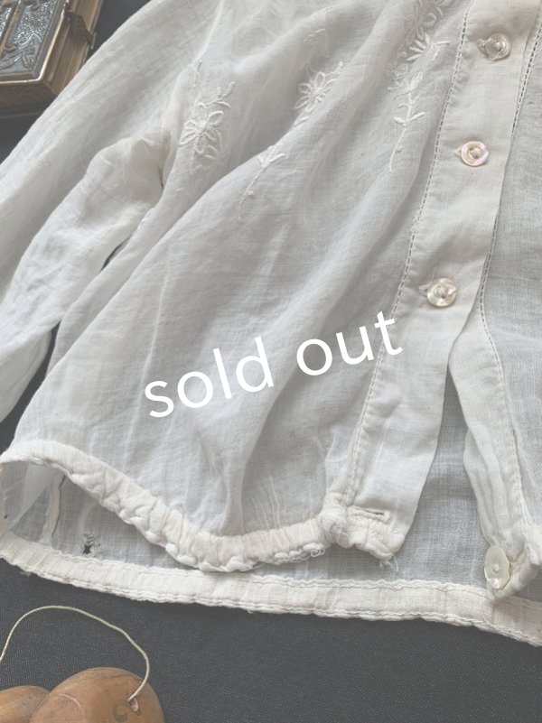 画像8: antique／子供用アンティークレースブラウス (8)