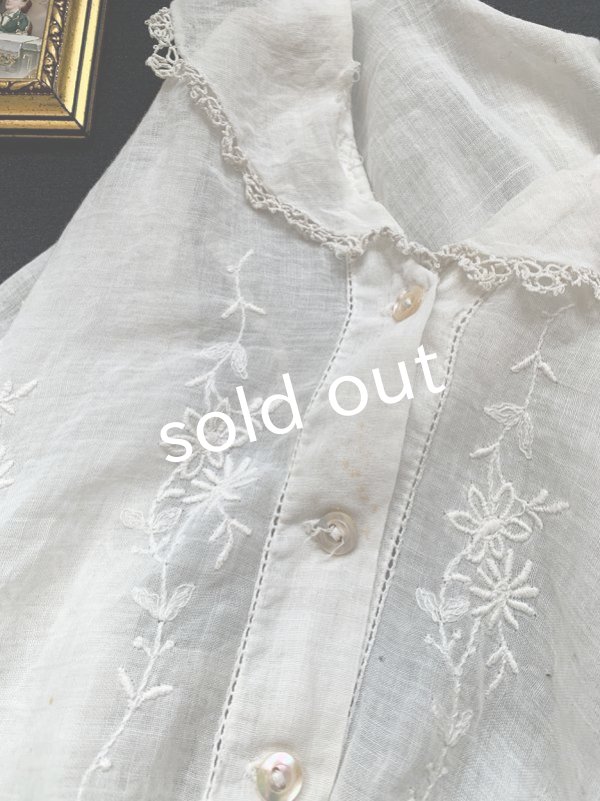 画像5: antique／子供用アンティークレースブラウス (5)