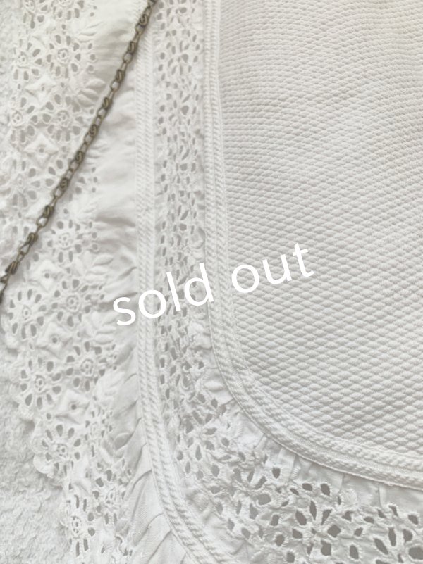 画像6: antique／子供用アンティークコットンピケマント (6)