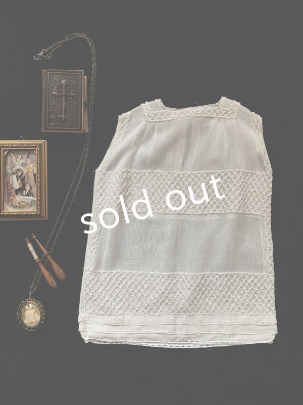 画像9: antique／ベビー用アンティークベスト (9)