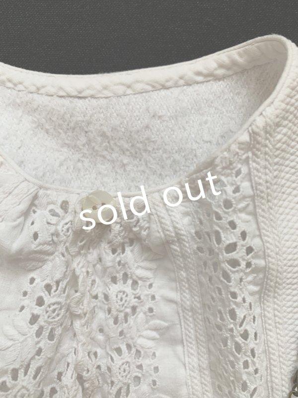 画像5: antique／子供用アンティークコットンピケマント (5)