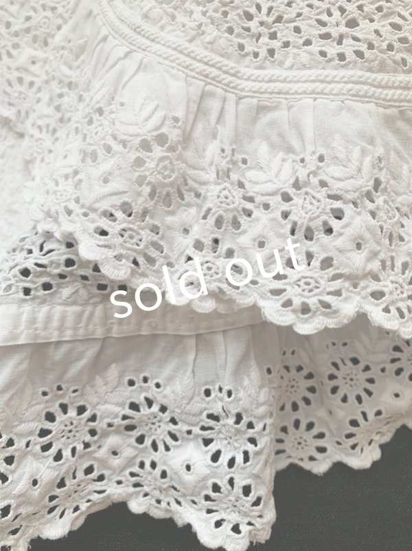 画像3: antique／子供用アンティークコットンピケマント (3)