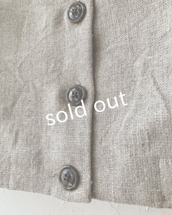 画像5: MARCHE' DE SOEUR／ちびぽけベスト・リトアニアリネン (5)
