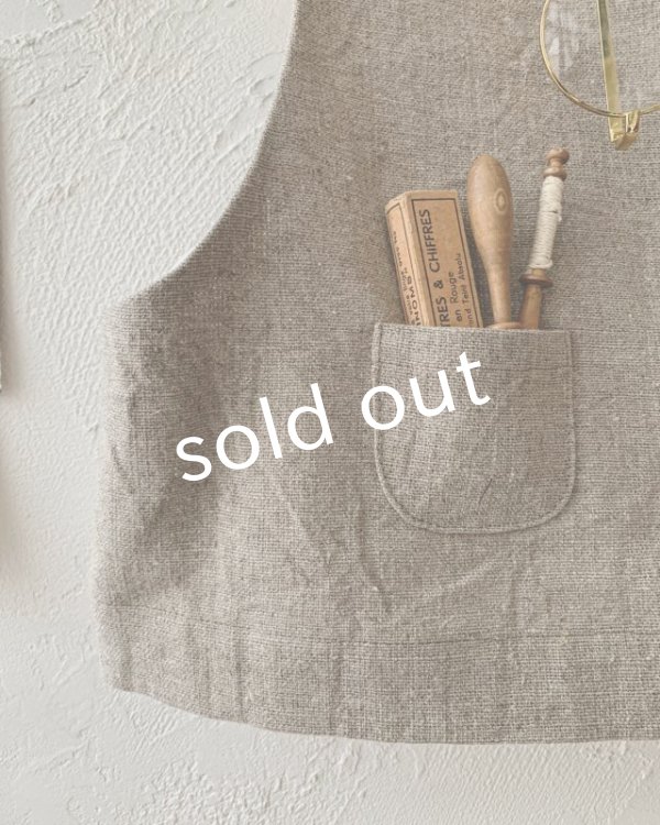 画像3: MARCHE' DE SOEUR／ちびぽけベスト・リトアニアリネン (3)