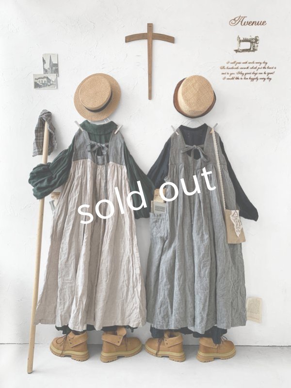 画像2: Avenue／後ろりぼんジャンパースカート (2)
