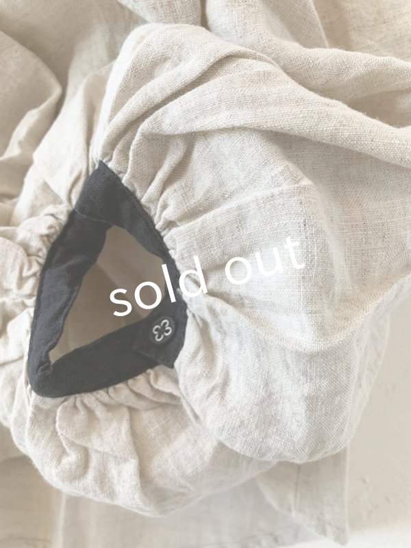 画像7: ubasoku/0530 バイカラーパフ袖ブラウス (7)