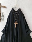 画像3: HALLELUJAH／Robe de femme de chambre 小間使いローブ衿付・black (3)