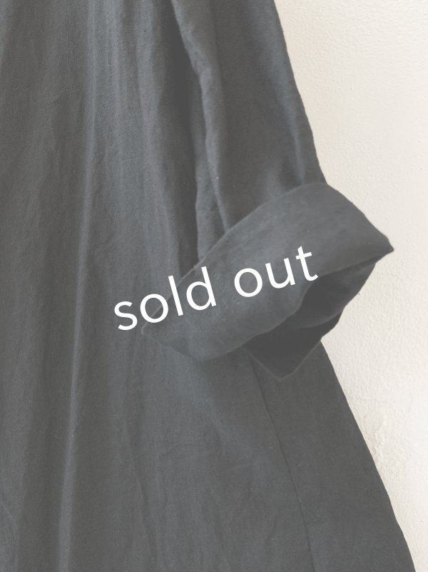 画像5: HALLELUJAH／Robe de femme de chambre 小間使いローブ衿付・black (5)