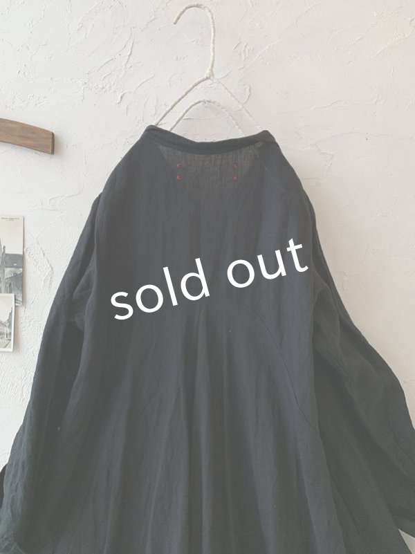 画像9: HALLELUJAH／Robe de femme de chambre 小間使いローブ衿付・black (9)