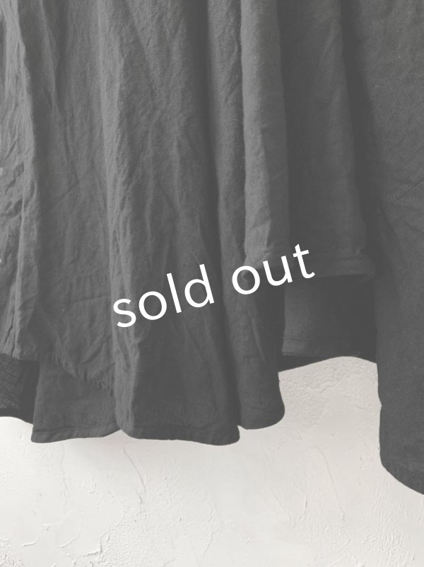 画像6: HALLELUJAH／Robe de femme de chambre 小間使いローブ衿付・black (6)