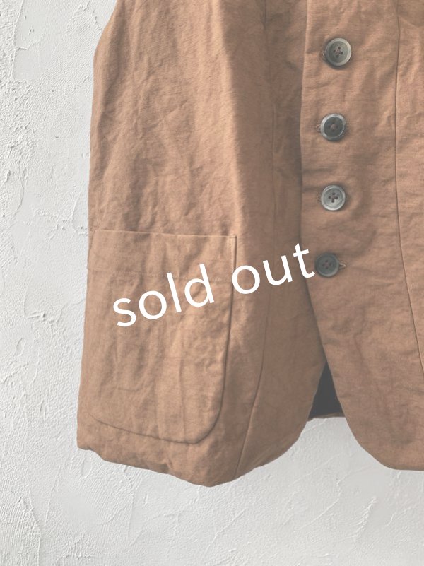 画像6: MARCHE' DE SOEUR/ベスト・柿渋染め (6)