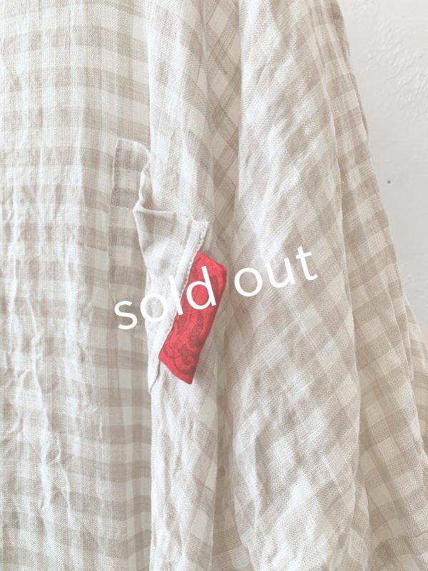 画像3: MARCHE' DE SOEUR／シンプルワンピース・ベージュチェック (3)