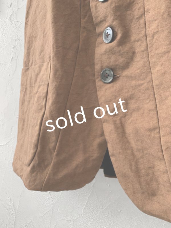 画像7: MARCHE' DE SOEUR/ベスト・柿渋染め (7)