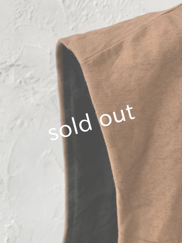 画像8: MARCHE' DE SOEUR/ベスト・柿渋染め (8)