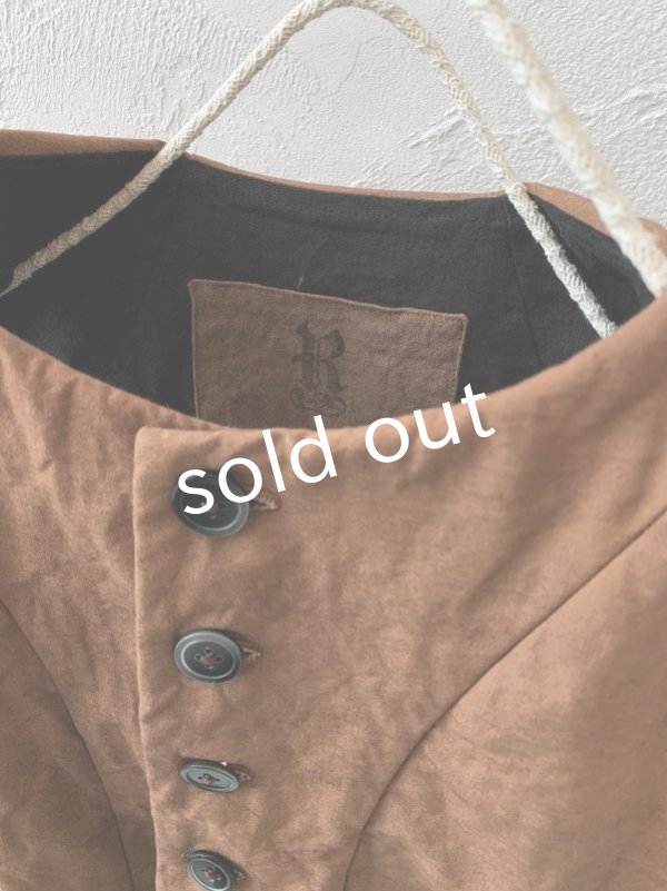 画像4: MARCHE' DE SOEUR/ベスト・柿渋染め (4)