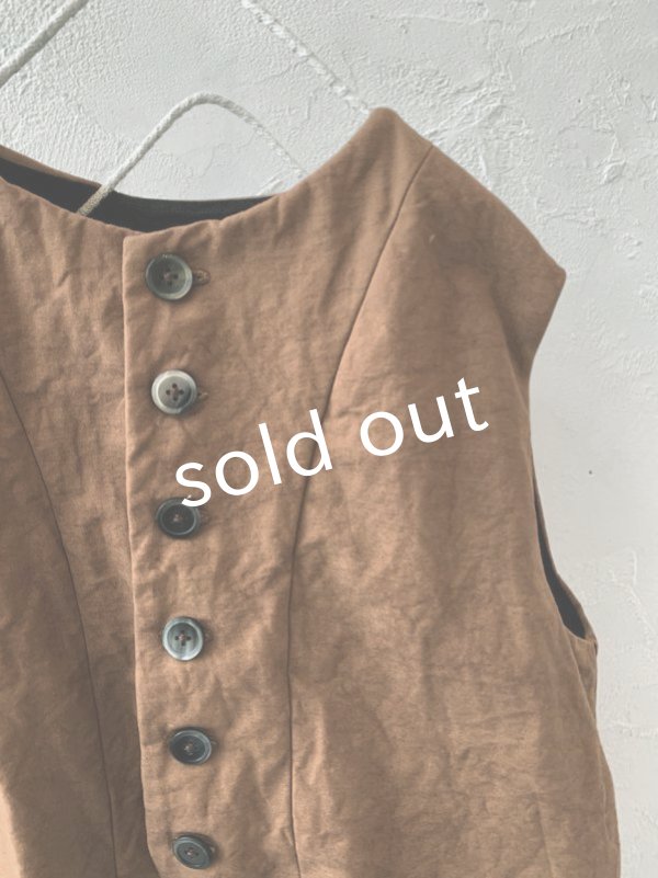 画像5: MARCHE' DE SOEUR/ベスト・柿渋染め (5)