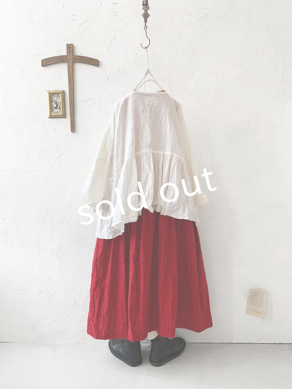 画像5: MARCHE' DE SOEUR／ギャザープルオーバー・オフホワイト (5)