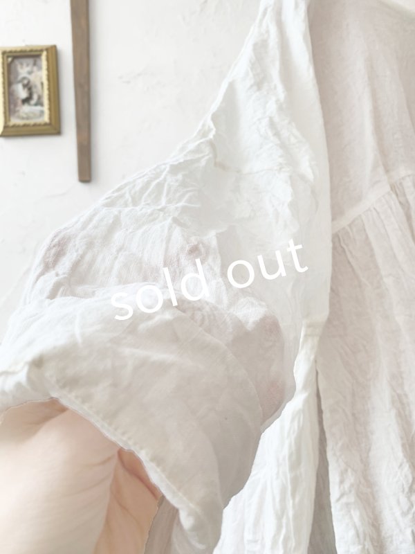 画像4: MARCHE' DE SOEUR／ギャザープルオーバー・オフホワイト (4)