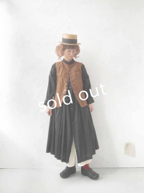 画像11: MARCHE' DE SOEUR/ベスト・柿渋染め (11)