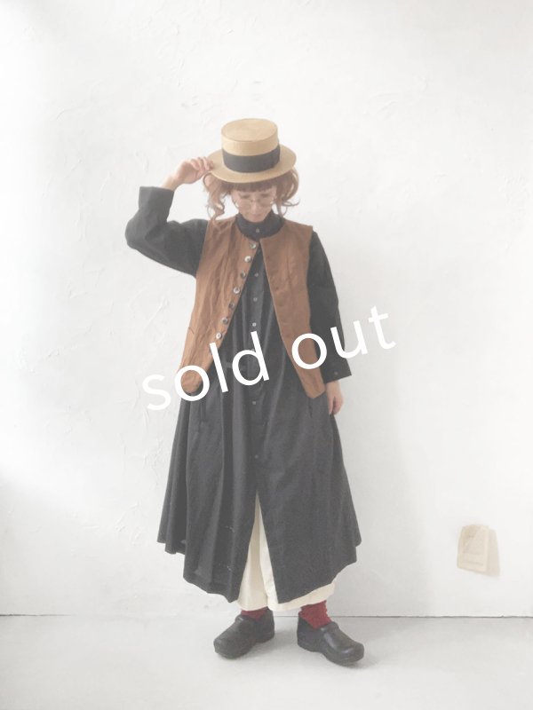 画像12: MARCHE' DE SOEUR/ベスト・柿渋染め (12)