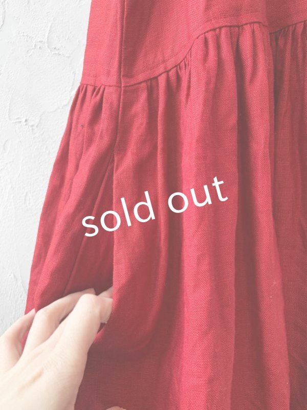 画像5: MARCHE' DE SOEUR／ノースリーブワンピース・レッド (5)