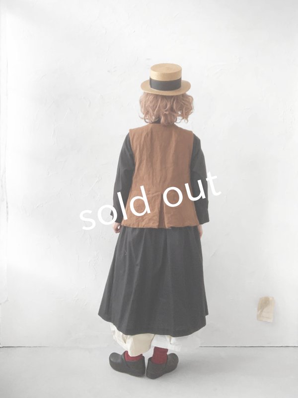 画像14: MARCHE' DE SOEUR/ベスト・柿渋染め (14)