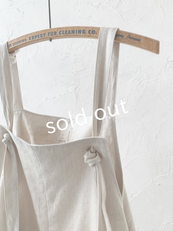 画像10: MARCHE' DE SOEUR／ピエロサロペット・生成り (10)