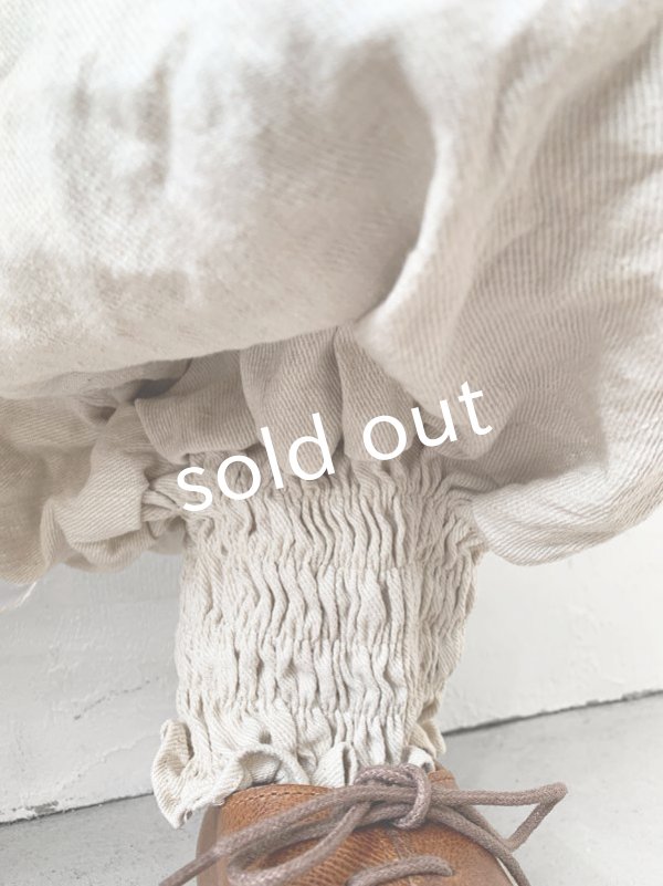 画像7: MARCHE' DE SOEUR／ピエロサロペット・生成り (7)