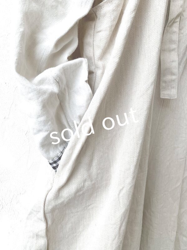 画像4: MARCHE' DE SOEUR／ピエロサロペット・生成り (4)