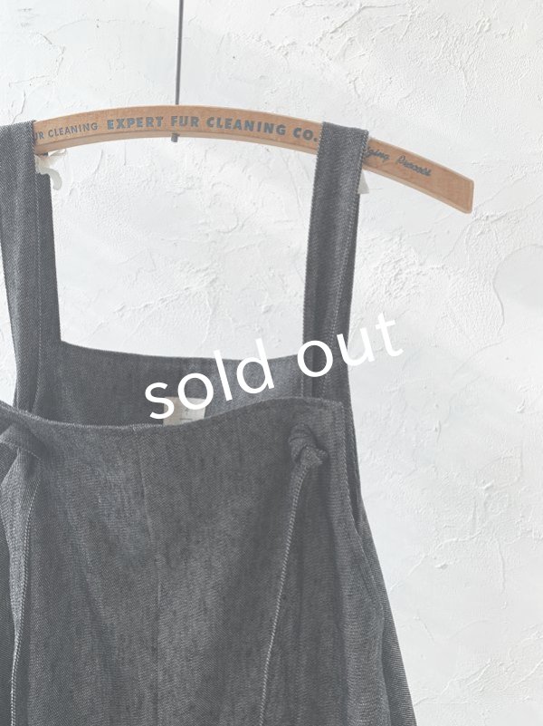 画像9: MARCHE' DE SOEUR／ピエロサロペット・杢ブラック (9)