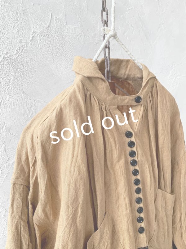 画像9: HALLELUJAH/1890's Bourgeron 羊飼いシャツワンピース・mimosa (9)