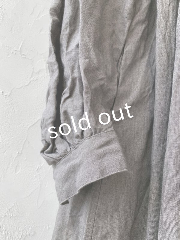 画像5: HALLELUJAH／1890's Bourgeron 羊飼いシャツワンピース・gray (5)