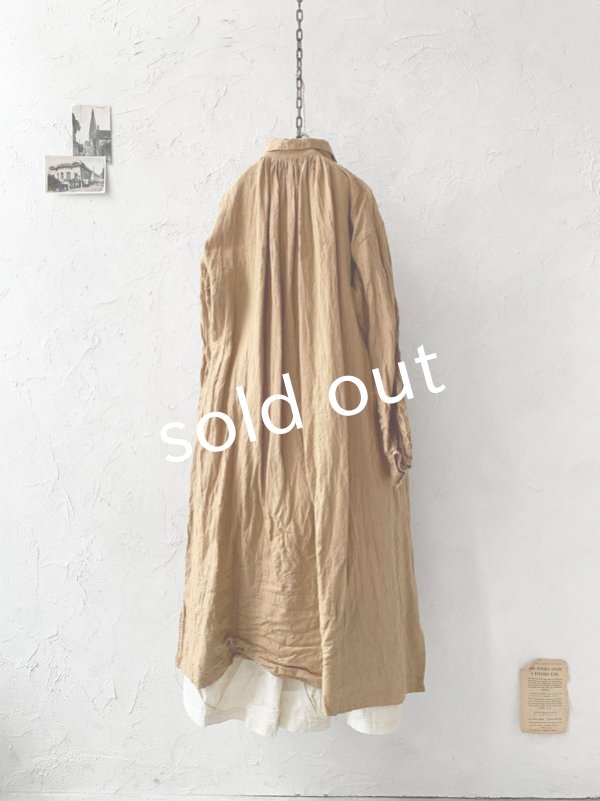 画像10: HALLELUJAH/1890's Bourgeron 羊飼いシャツワンピース・mimosa (10)