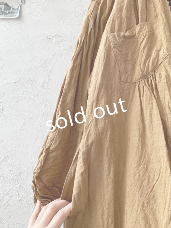 画像8: HALLELUJAH/1890's Bourgeron 羊飼いシャツワンピース・mimosa (8)