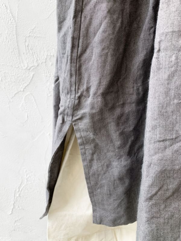 画像6: HALLELUJAH/1890's Bourgeron 羊飼いシャツワンピース・gray (6)