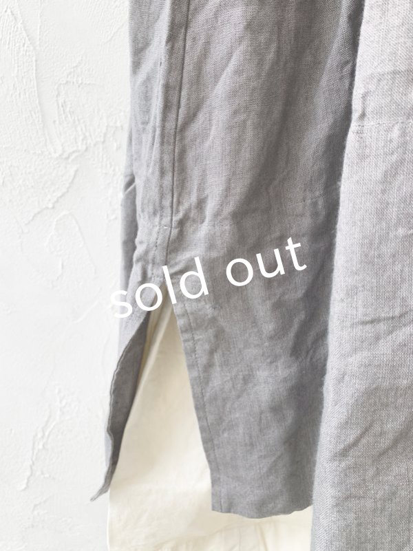 画像6: HALLELUJAH／1890's Bourgeron 羊飼いシャツワンピース・gray (6)