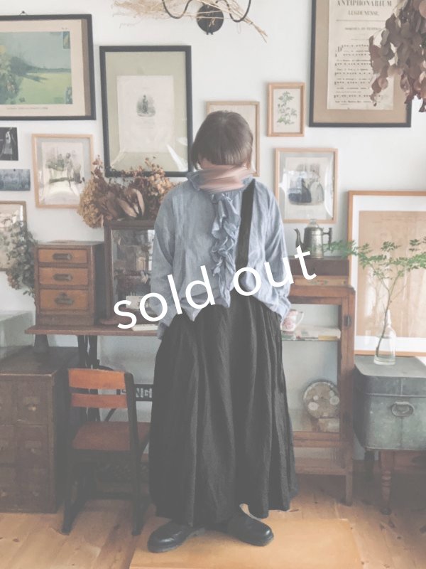 画像8: MARCHE' DE SOEUR／ワンショルダースカート・黒 (8)