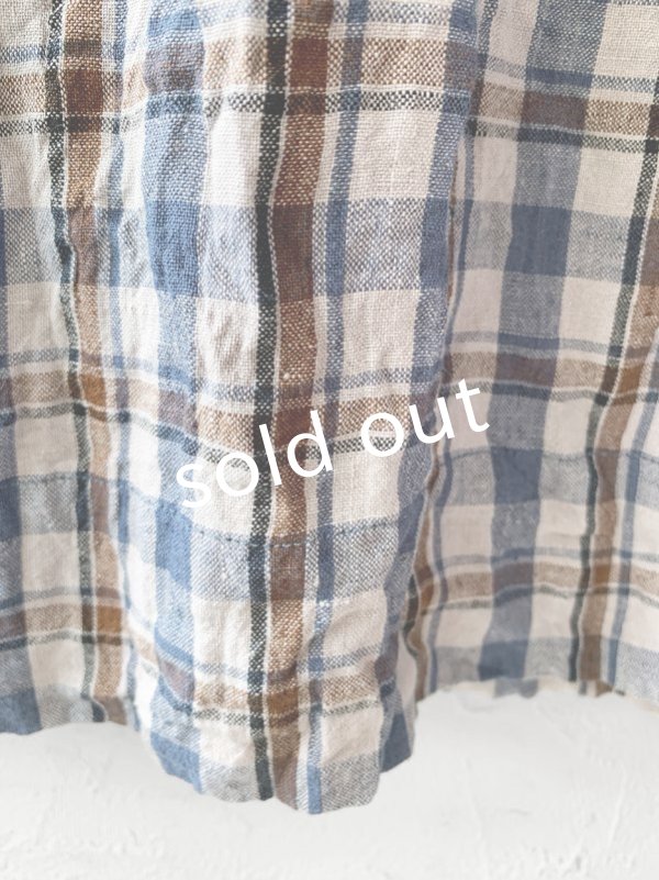 画像5: MARCHE' DE SOEUR／サイドリボンスカート・ブルーチェック (5)